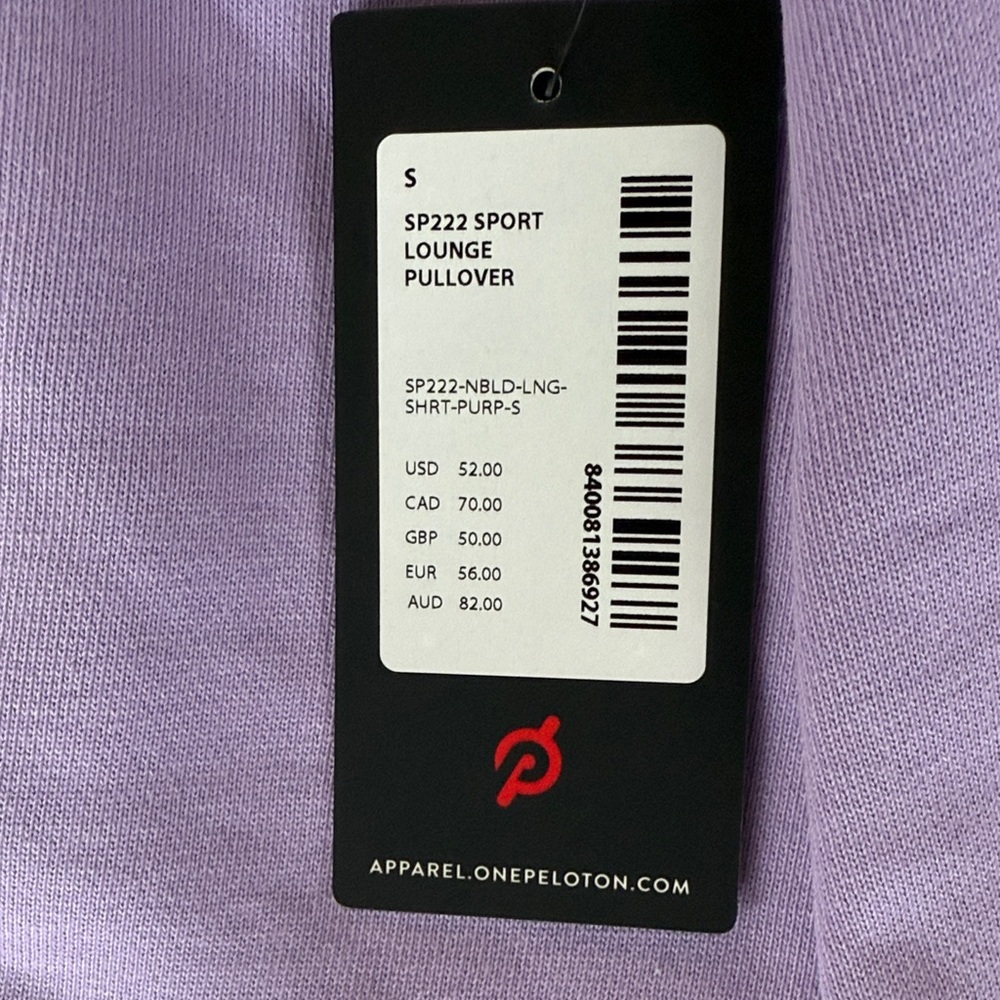 Peloton Women's Lavender Athletic Shorts size small NWT - Picture 5 of 6